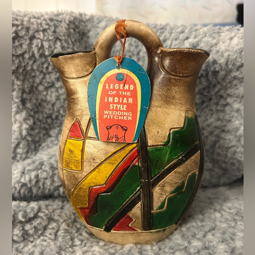 Colorful Ceramic Wedding Pitcher